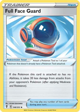 Full Face Guard 148/203 - SWSH07 Evolving Skies Reverse Holofoil - Poke-Collect