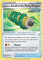 Rapid Strike Scroll of the Flying Dragon 153/203 - SWSH07 Evolving Skies Reverse Holofoil - Poke-Collect