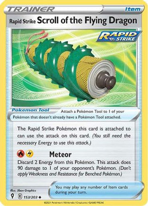 Rapid Strike Scroll of the Flying Dragon 153/203 - SWSH07 Evolving Skies - Poke-Collect