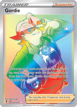 Gordie (Secret) 223/203 - SWSH07 Evolving Skies Holofoil - Poke-Collect