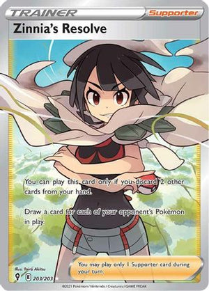 Zinnia's Resolve 203/203 - Evolving Skies Holofoil - Poke-Collect