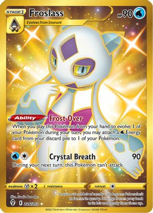Froslass (Secret) 226/203 - SWSH07 Evolving Skies Holofoil - Poke-Collect