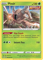 Pinsir 1/203 - SWSH07 Evolving Skies Reverse Holofoil - Poke-Collect