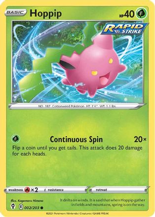 Hoppip 2/203 - SWSH07 Evolving Skies - Poke-Collect