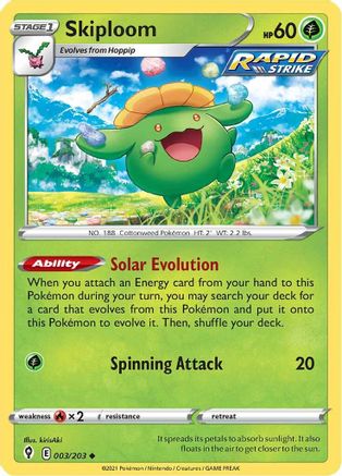 Skiploom 3/203 - Evolving Skies - Poke-Collect