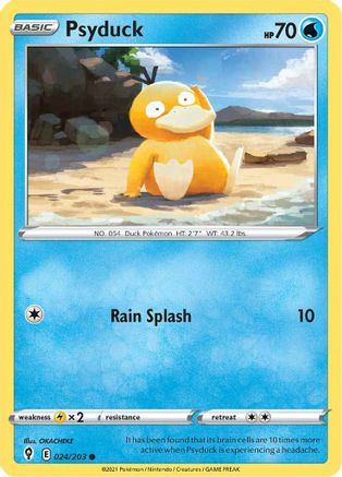 Psyduck 24/203 - SWSH07 Evolving Skies Reverse Holofoil - Poke-Collect