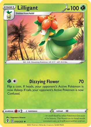 Lilligant 10/203 - SWSH07 Evolving Skies Reverse Holofoil - Poke-Collect