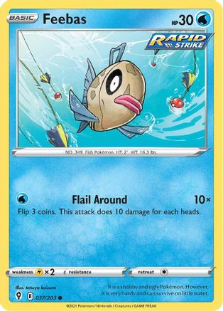 Feebas 37/203 - SWSH07 Evolving Skies - Poke-Collect