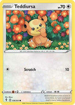 Teddiursa 126/203 - Evolving Skies Reverse Holofoil - Poke-Collect