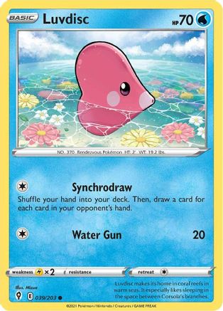 Luvdisc 39/203 - SWSH07 Evolving Skies - Poke-Collect