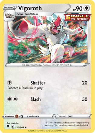 Vigoroth 130/203 - Evolving Skies - Poke-Collect