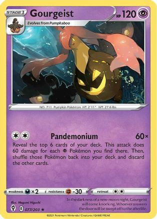 Gourgeist 77/203 - SWSH07 Evolving Skies - Poke-Collect