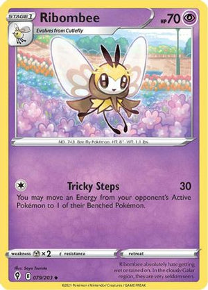 Ribombee 79/203 - SWSH07 Evolving Skies Reverse Holofoil - Poke-Collect