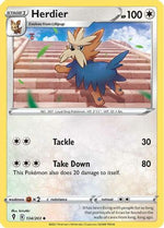 Herdier 134/203 - SWSH07 Evolving Skies Reverse Holofoil - Poke-Collect
