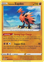 Galarian Zapdos 82/203 - SWSH07 Evolving Skies Holofoil - Poke-Collect