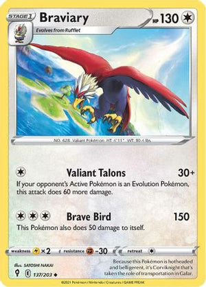 Braviary 137/203 - SWSH07 Evolving Skies - Poke-Collect