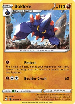 Boldore 87/203 - SWSH07 Evolving Skies - Poke-Collect