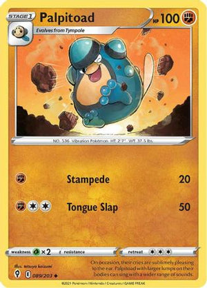 Palpitoad 89/203 - SWSH07 Evolving Skies - Poke-Collect