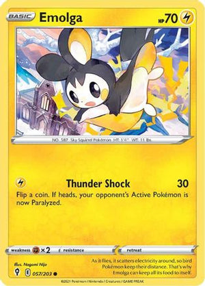 Emolga 57/203 - SWSH07 Evolving Skies Reverse Holofoil - Poke-Collect