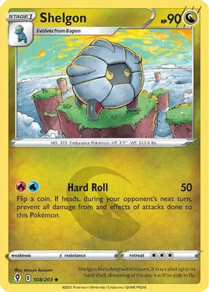 Shelgon 108/203 - SWSH07 Evolving Skies Reverse Holofoil - Poke-Collect