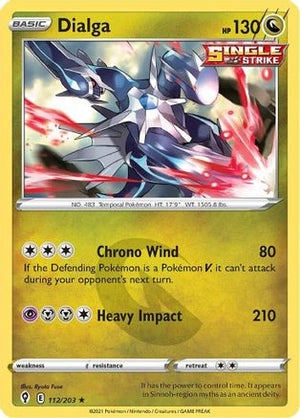 Dialga 112/203 - SWSH07 Evolving Skies Holofoil - Poke-Collect