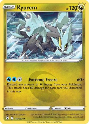 Kyurem 116/203 - SWSH07 Evolving Skies Reverse Holofoil - Poke-Collect