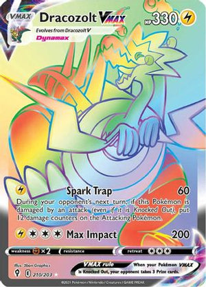 Dracozolt VMAX (Secret) 210/203 - SWSH07 Evolving Skies Holofoil - Poke-Collect