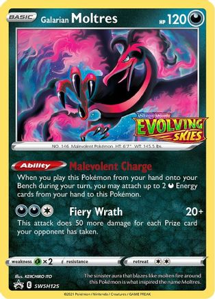 Galarian Moltres - SWSH125 (Prerelease) SWSH125/307 - SWSH Sword & Shield Promo Cards Holofoil - Poke-Collect