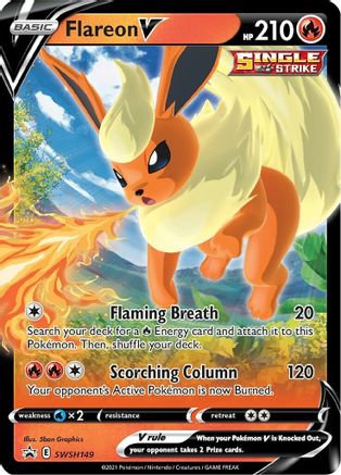 Flareon V - SWSH149 SWSH149/307 - SWSH Sword & Shield Promo Cards Holofoil - Poke-Collect
