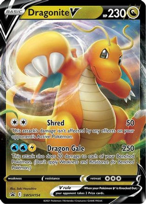 Dragonite V - SWSH154 SWSH154/307 - SWSH Sword & Shield Promo Cards Holofoil - Poke-Collect