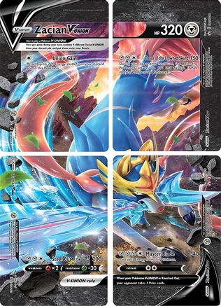 Zacian V-UNION [Set of 4] - SWSH Sword & Shield Promo Cards Holofoil - Poke-Collect