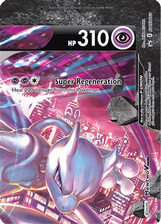 Mewtwo V-UNION - SWSH160 SWSH160/307 - SWSH Sword & Shield Promo Cards Holofoil - Poke-Collect