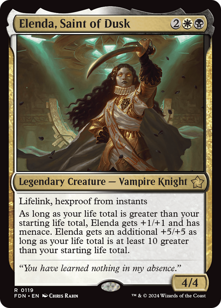 Elenda, Saint of Dusk (FDN-119) - Foundations Foil - Poke-Collect