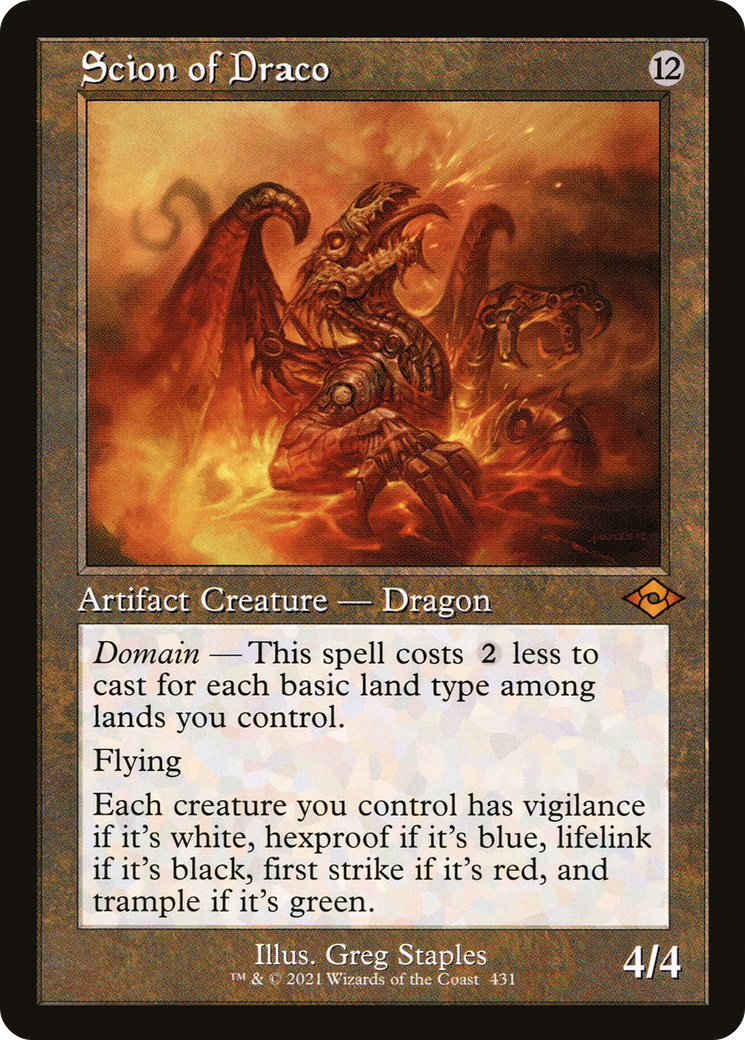 Scion of Draco (MH2-431) - Modern Horizons 2 Foil - Poke-Collect