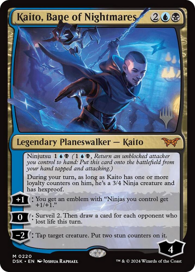 Kaito, Bane of Nightmares (PPDSK-220) - Duskmourn: House of Horror Promos Foil - Poke-Collect