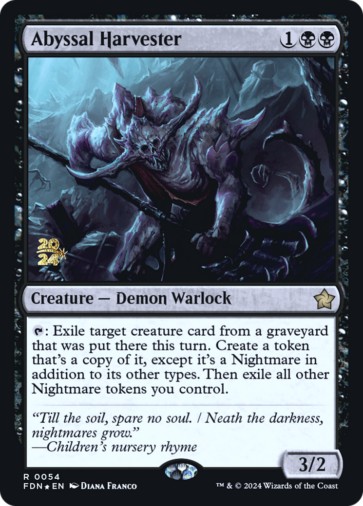 Abyssal Harvester (PRE-054) - Foundations Promos Foil - Poke-Collect