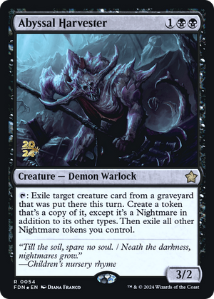 Abyssal Harvester (PRE-054) - Foundations Promos Foil - Poke-Collect
