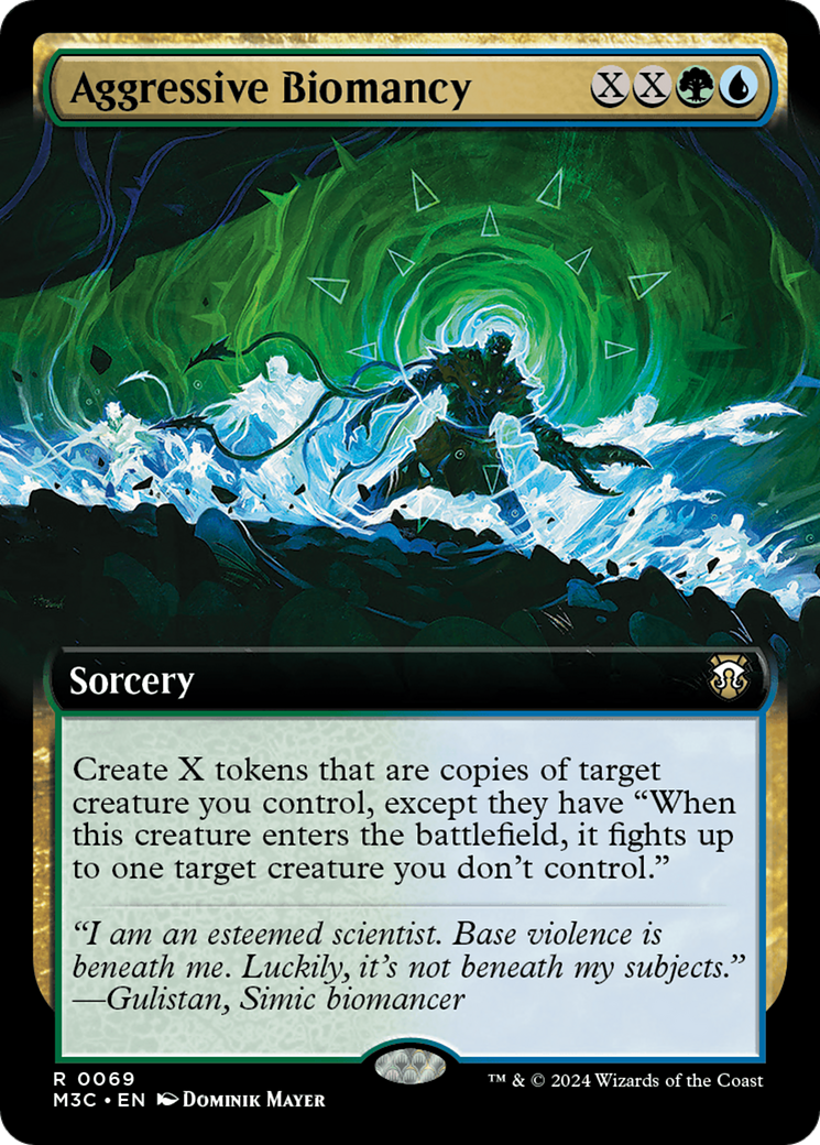 Aggressive Biomancy (M3C-069) - Modern Horizons 3 Commander: (Extended Art) - Poke-Collect
