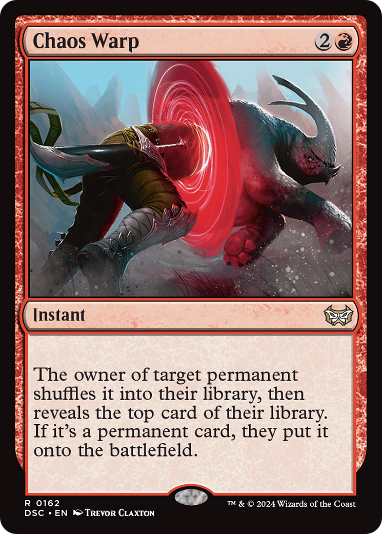 Chaos Warp (DSC-162) - Duskmourn: House of Horror Commander - Poke-Collect