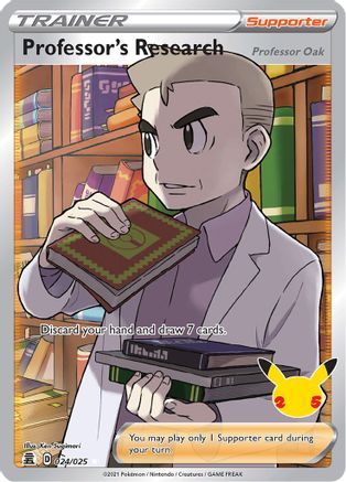 Professor's Research (Full Art) 24/25 - Celebrations Holofoil - Poke-Collect