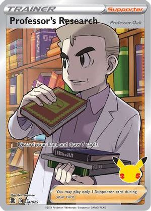 Professor's Research (Full Art) 24/25 - Celebrations Holofoil - Poke-Collect
