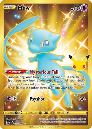 Mew 25/25 - Celebrations Holofoil