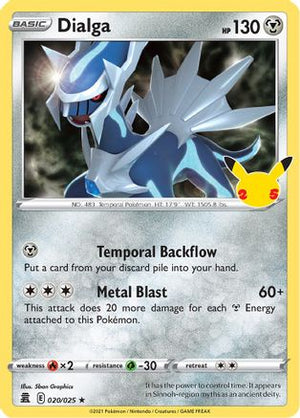 Dialga 20/25 - Celebrations Holofoil