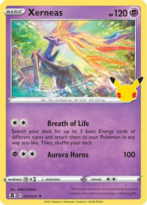 Xerneas 12/25 - Celebrations Holofoil