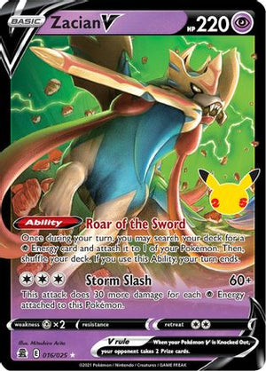 Zacian V 16/25 - Celebrations Holofoil - Poke-Collect