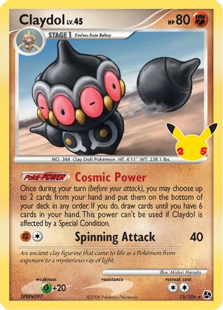 Claydol 15/25 - Celebrations Classic Collection Holofoil - Poke-Collect