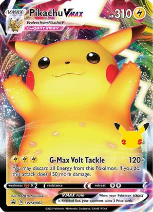 Pikachu VMAX - SWSH062 SWSH062/307 - SWSH Sword & Shield Promo Cards Holofoil - Poke-Collect