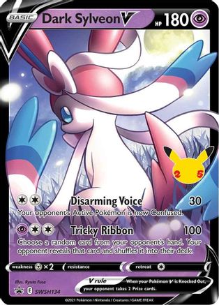 Dark Sylveon V - SWSH134 SWSH134/307 - SWSH Sword & Shield Promo Cards Holofoil - Poke-Collect