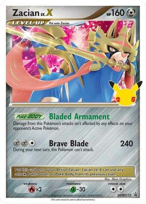 Zacian LV.X SWSH135/307 - SWSH Black Star Promos Holofoil