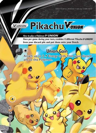 Pikachu V-Union - SWSH139 SWSH139/307 - SWSH Sword & Shield Promo Cards Holofoil - Poke-Collect